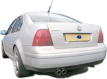 Blueflame Rear Silencer Twin 3.00 Slash Cut Peeled In Trims
