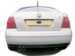 Blueflame Rear Silencer Twin 3.00 Slash Cut Peeled In Trims