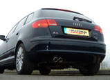 Milltek Sport Cat-back - Non-resonated (Louder) - A3 2.0T FSI QUATTRO SPORTBACK 2004 and later