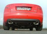 Milltek Sport Turbo-back excluding Hi-Flow Sports Cat - 100mm Tailpipes - A4 2.0 TFSI B7 QUATTRO AND DTM 2005 and later