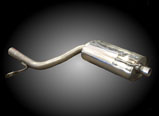 Milltek Sport Turbo-back excluding Hi-Flow Sports Cat - 100mm Tailpipes - A4 2.0 TFSI B7 QUATTRO AND DTM 2005 and later