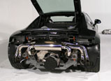 Milltek Sport Cat-back - Including secondary catalysts. Uses OEM tailpipe trims - R8 4.2 QUATTRO 2007 and later