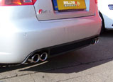 Milltek Sport Cat-back - Non-resonated (louder). Excluding Exhaust Valves. Quad Outlet - RS4 B7 4.2 V8 SALOON AVANT AND CABRIOLET 2006 and later