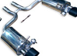 Milltek Sport Cat-back - Resonated. Including Exhaust Valves and Satin Sheen Black Tips - RS4 B7 4.2 V8 SALOON AVANT AND CABRIOLET 2006 and later