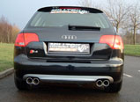 Milltek Sport Cat-back - Resonated / Quad 76.2mm Tailpipes - S4 4.2 V8 QUATTRO B7 SALOON - AVANT - CABRIOLET 2004 and later