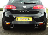 Milltek Sport Cat-back - Non-resonated. Dual-outlet system - LEON FR 2.0 T FSI 2006 and later