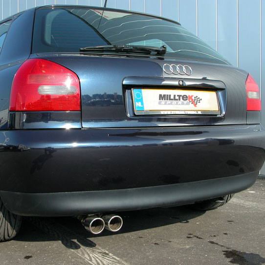 Milltek Sport Cat-back - Non-resonated (louder - recommended on Diesels) - A3 1.9 TDI 90 / 100 / 110 / 130 BHP 1996 and later