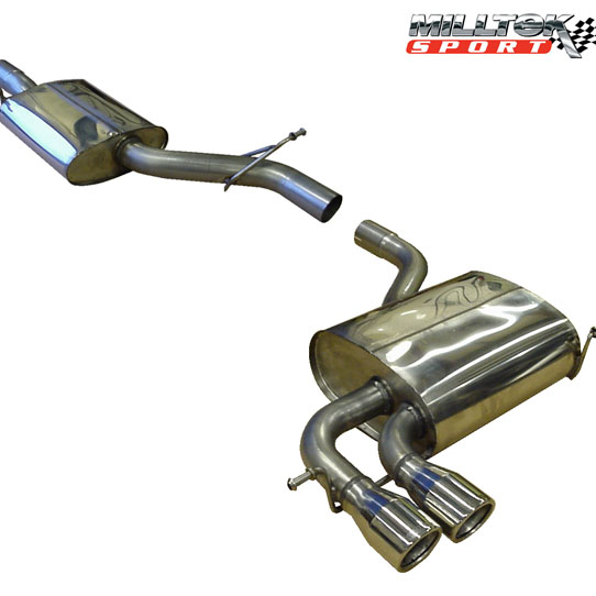 Milltek Sport Cat-back - A3 3.2 V6 QUATTRO 3 DOOR & 5 DOOR SPORTBACK 2003 and later