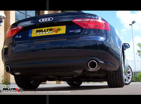 Milltek Sport Front Pipe-back - A5 3.0 TDI (DPF) QUATTRO 2007 and later