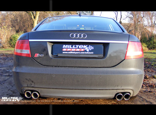 Milltek Sport Cat-back - Non-resonated (louder) - S6 5.2 V10 FSI QUATTRO 2006 and later