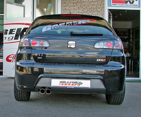 Milltek Sport Cat-back - Non-resonated - IBIZA FR 1.8 20VT (FORMULA RACING) 2004 and later