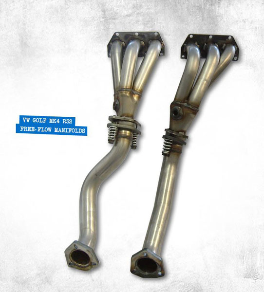 Milltek Sport Free-flow Manifolds - GOLF MK4 R32 3.2 V6 4WD 2002 to 2005