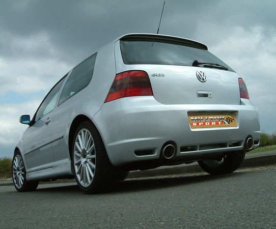 Milltek Sport Cat-back - Non-resonated - GOLF MK4 R32 3.2 V6 4WD 2002 to 2005