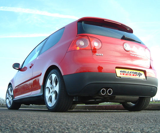 Milltek Sport Cat-back - Twin outlet. Non-resonated - GOLF MK5 GTI 2.0T FSI 2004 and later