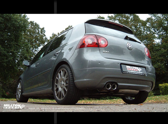 Milltek Sport Cat-back - Resonated (quieter) - GOLF MK5 GTI EDITION 30 2.0T FSI 230PS 2006 and later
