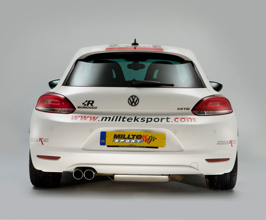 Milltek Sport Cat-back - Non-resonated (louder) - SCIROCCO GT 2.0 TSI 200PS 2008 and later